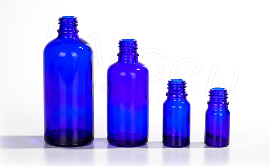 Consol Glass Blue Homeopathic Bottles - Dalgen Packaging