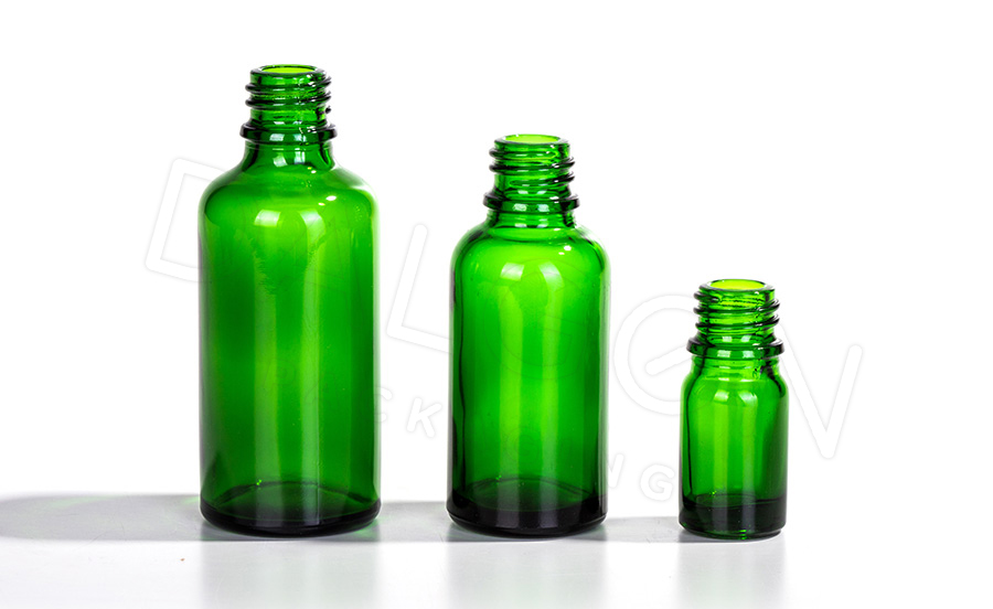 Consol Glass Green Homeopathic Bottles - Dalgen Packaging