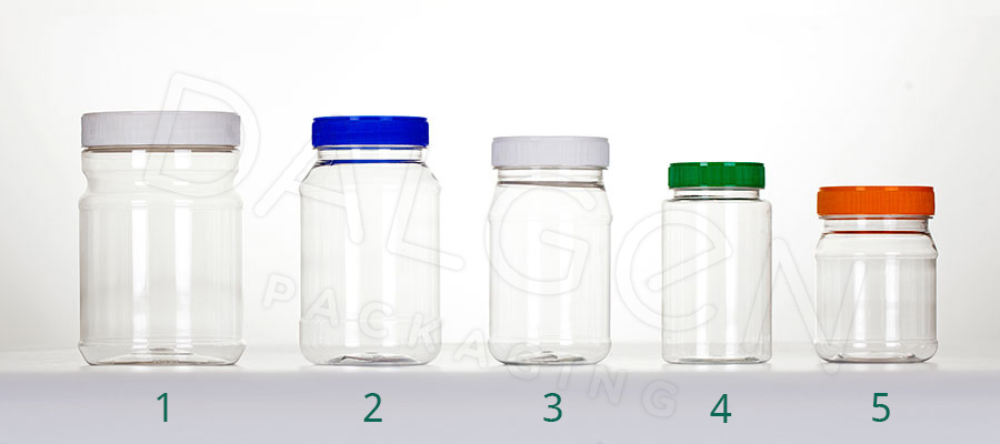 PET PLASTIC JARS & CLOSURES