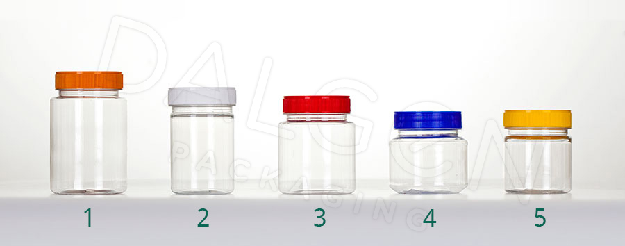 PET PLASTIC JARS & CLOSURES