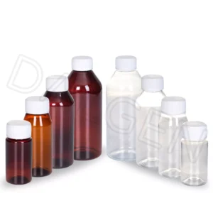 Medical Round Plastic Bottles and Caps