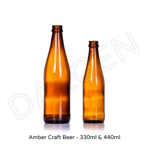 Amber Craft Beer Bottle